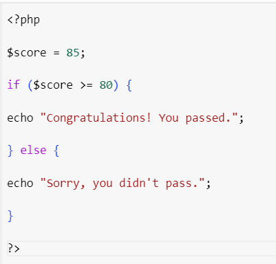 another example of php code