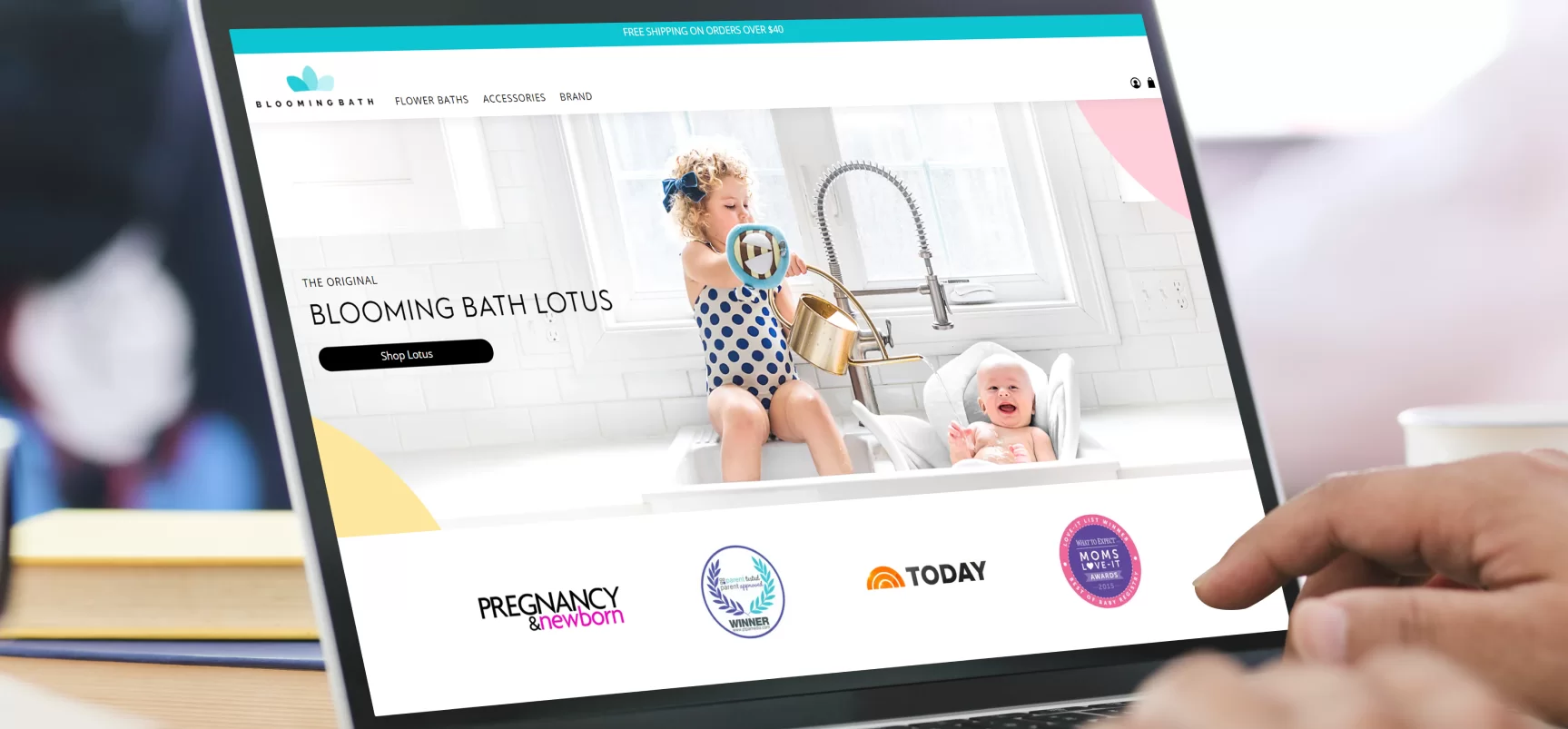 blooming bath using shopify development services by ropstam solutions