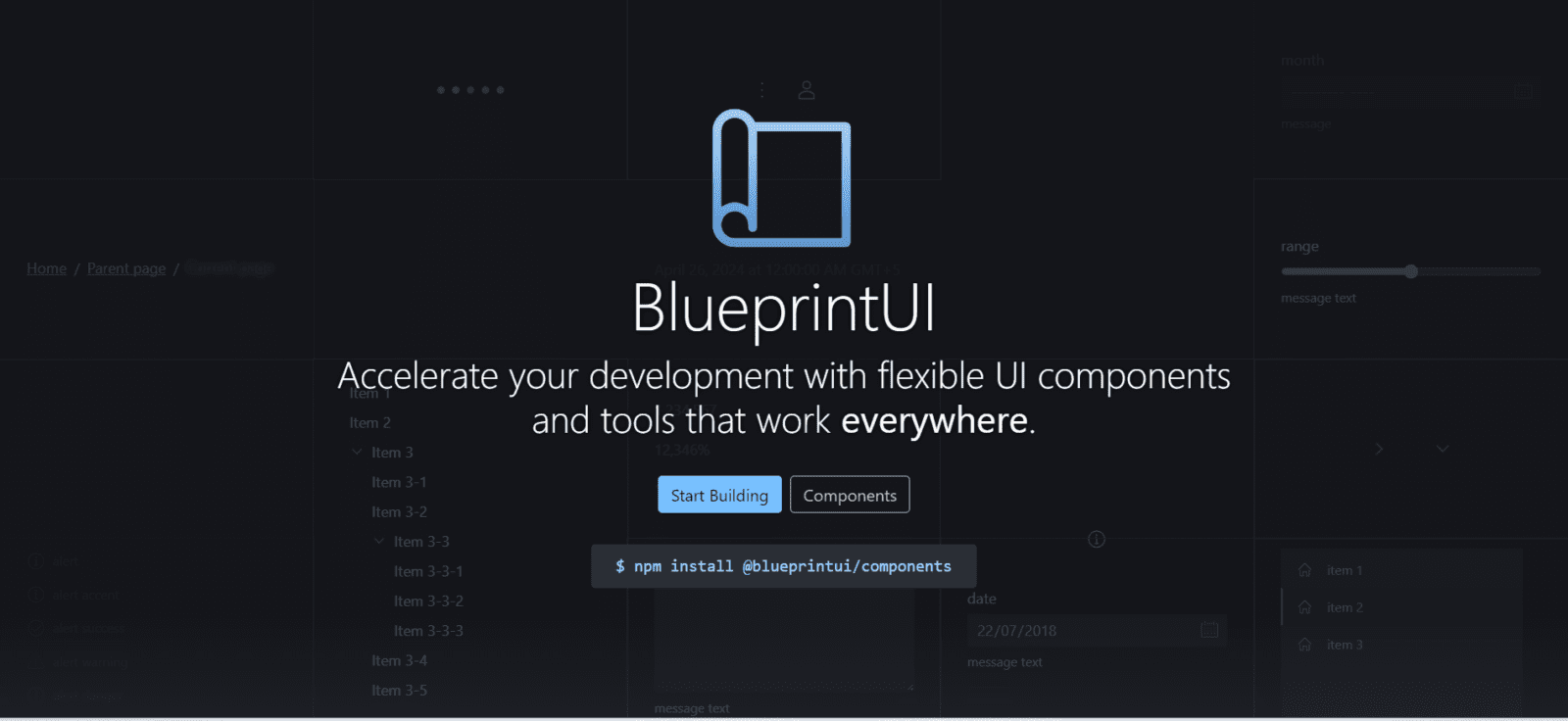 Blueprint UI