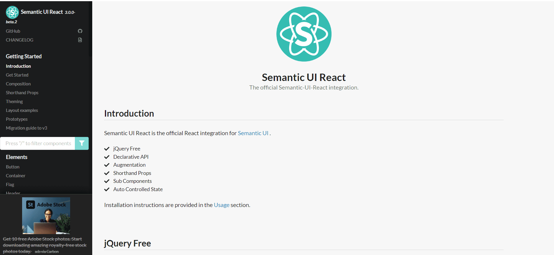 Semantic UI React