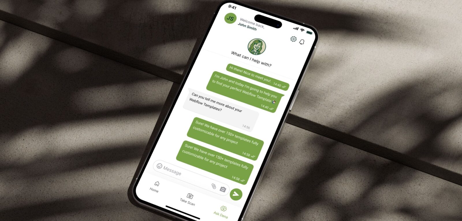 user interface of buzznog by ropstam solutions