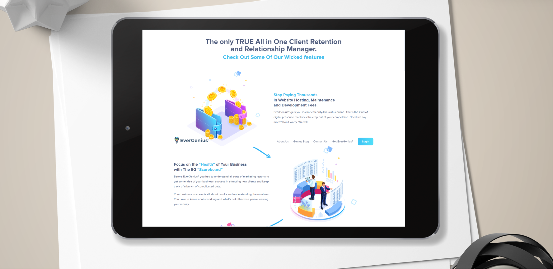 user interface of buzznog by ropstam solutions