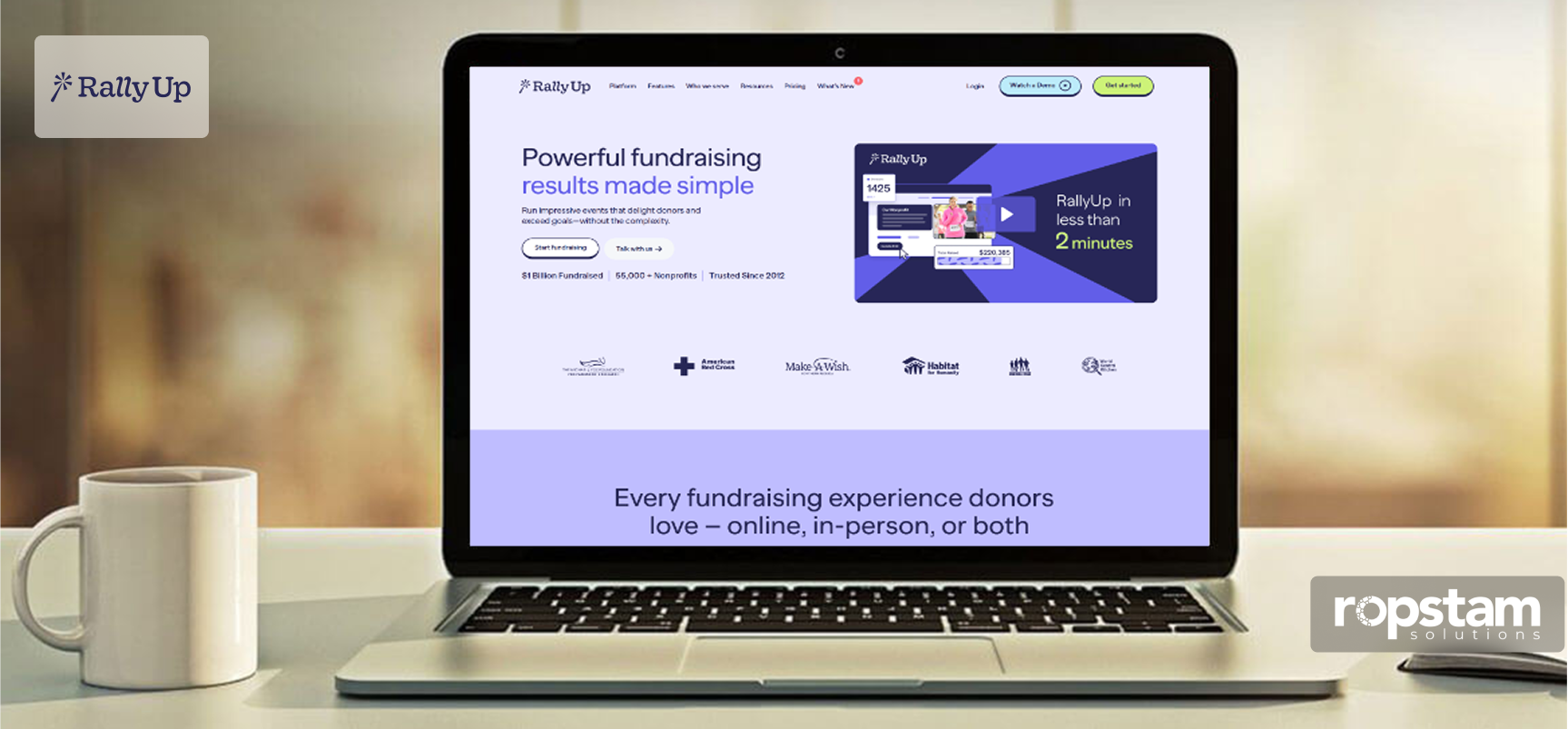 Rallyup banner image buzznog is the result of mobile and web app development services by ropstam solutions