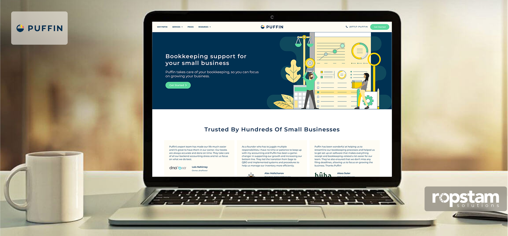 puffine-banner image buzznog is the result of mobile and web app development services by ropstam solutions