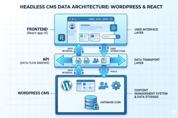 Headless WordPress content delivered across multiple devices